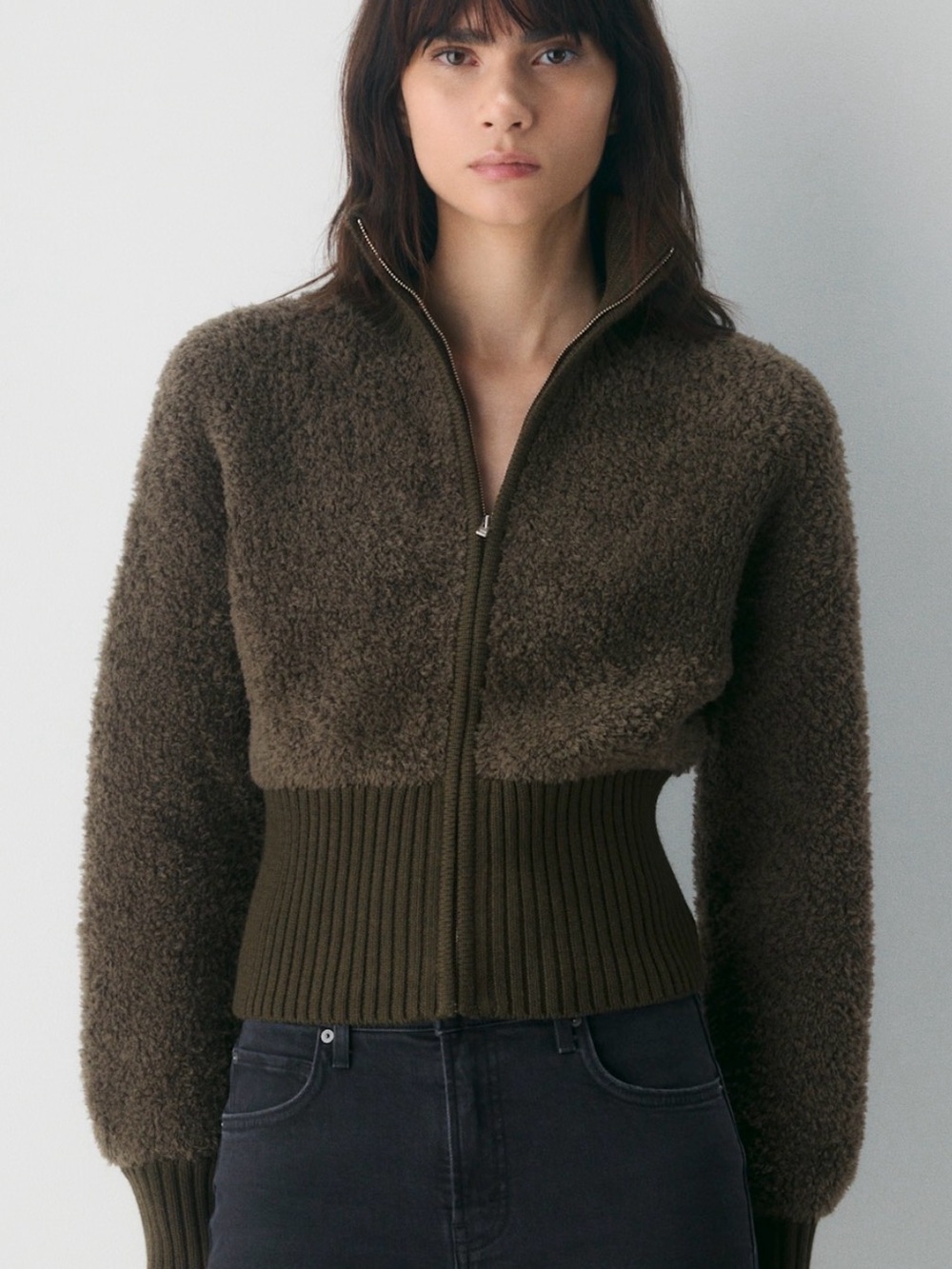 Aritzia Wilfred Astro Zip-up Sweater